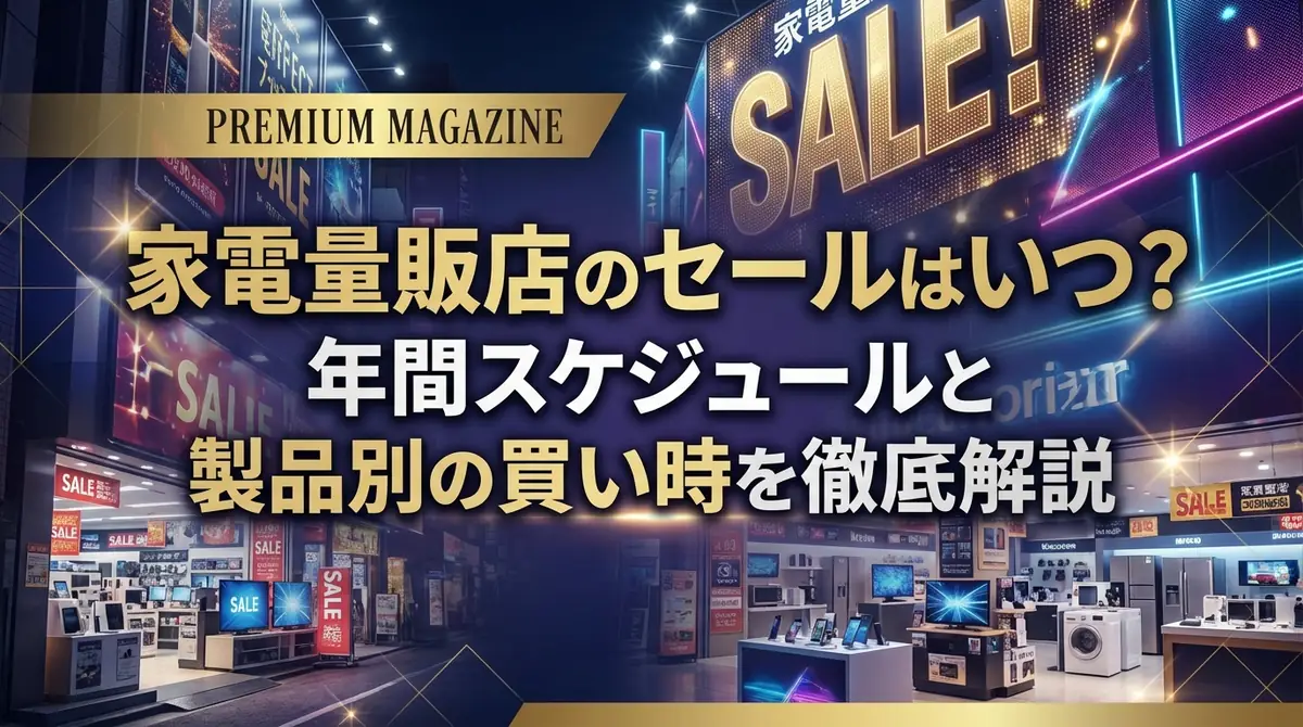 家電量販店のセールはいつ？年間スケジュールと製品別の買い時を徹底解説