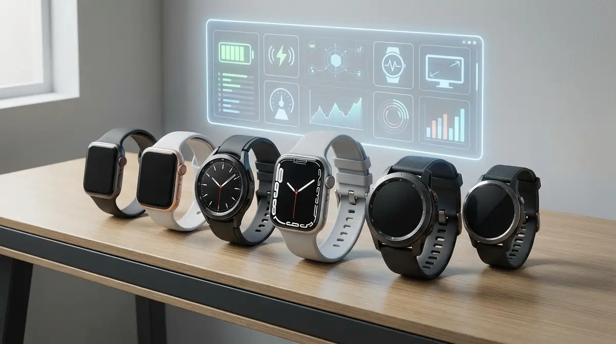 主要スマートウォッチ スペック比較表