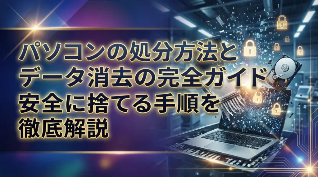 パソコンの処分方法とデータ消去の完全ガイド｜安全に捨てる手順を徹底解説